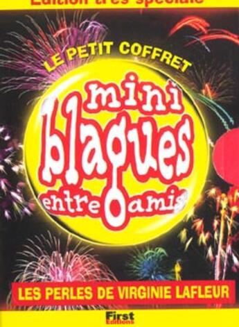 Couverture du livre « Coffret Mini Blagues Entres Amis T.8 A T.10 » de Virginie Lafleur aux éditions First