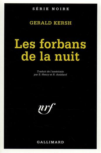 Couverture du livre « Les forbans de la nuit » de Gerald Kersh aux éditions Gallimard