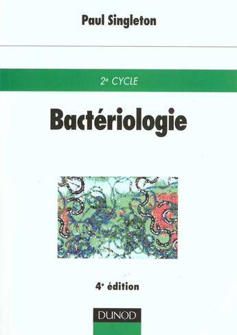 Couverture du livre « Bacteriologie » de Dusart et Paul Singleton aux éditions Dunod