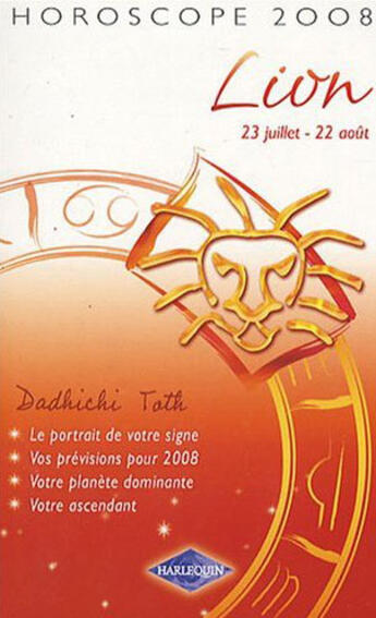 Couverture du livre « Lion (édition 2008) » de Dadhichi Toth aux éditions Harlequin
