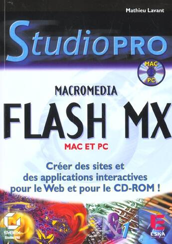 Couverture du livre « Flash mx » de Mathieu Lavant aux éditions Eska