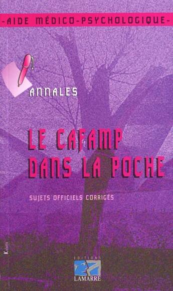 Couverture du livre « Cafamp dans la poche » de Le Bouffant aux éditions Ash