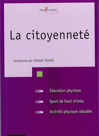 Couverture du livre « La citoyenneté » de Amael Andre aux éditions Eps