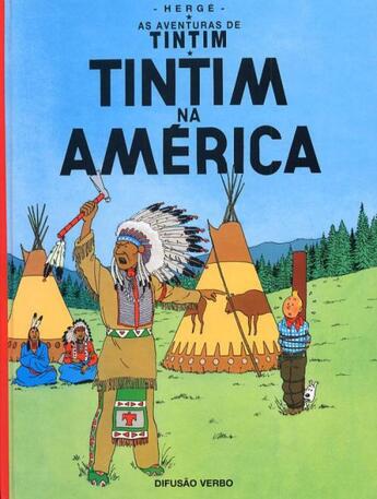 Couverture du livre « As aventuras de Tintim t.2 ; Tintim na América » de Herge aux éditions Casterman
