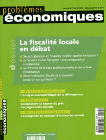 Couverture du livre « La fiscalite locale en debat » de  aux éditions Documentation Francaise