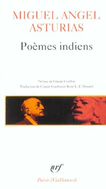 Couverture du livre « Poèmes indiens » de Miguel-Angel Asturias aux éditions Gallimard