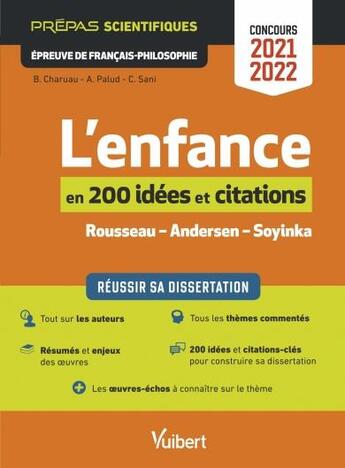 Couverture du livre « Les 200 notions et citations indispensables sur le thème : réussir sa dissertation, épreuve de français » de Benoit Charuau et Aurelie Palud et Claire Sani aux éditions Vuibert