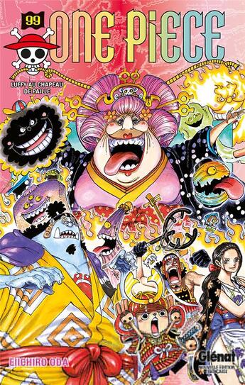 Couverture du livre « One Piece - édition originale Tome 99 : Luffy au chapeau de paille » de Eiichiro Oda aux éditions Glenat