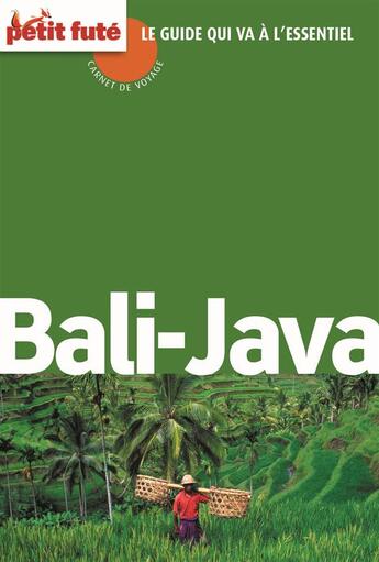 Couverture du livre « Bali java 2014 carnet de voyage pt fute » de Collectif Petit Fute aux éditions Le Petit Fute