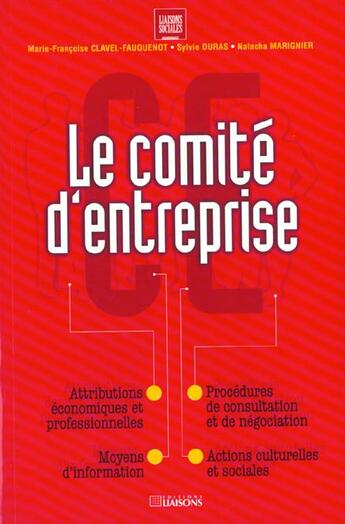 Couverture du livre « Comite d entreprise » de Clavel aux éditions Liaisons