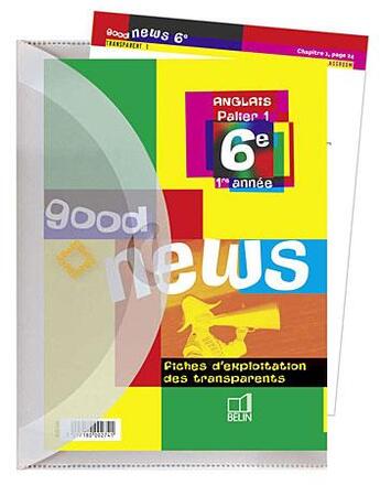 Couverture du livre « GOOD NEWS » de Beaulieu/Queniard aux éditions Belin