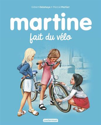 Couverture du livre « Martine Tome 21 : Martine fait du vélo » de Marcel Marlier et Gilbert Delahaye aux éditions Casterman