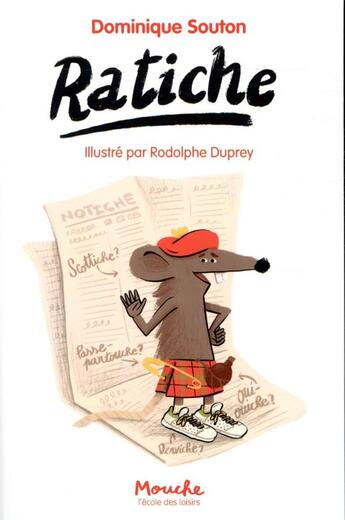 Couverture du livre « Ratiche » de Rodolphe Duprey et Souton Dominique aux éditions Ecole Des Loisirs