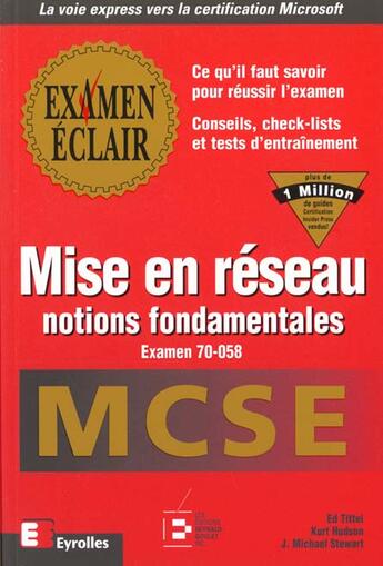 Couverture du livre « Mcse exam eclair mise res » de Tittle aux éditions Eyrolles