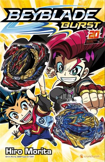 Couverture du livre « Beyblade - burst Tome 20 » de Hiro Morita aux éditions Crunchyroll