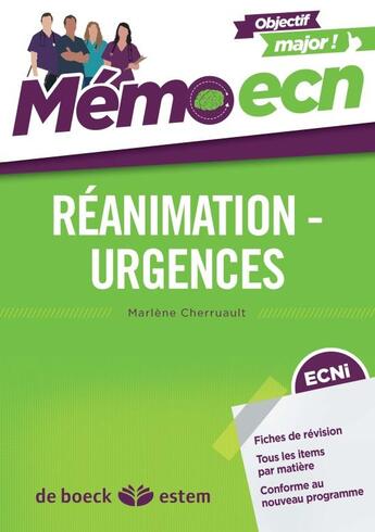 Couverture du livre « Urgences-réanimation » de Marlene Cherruault aux éditions Estem