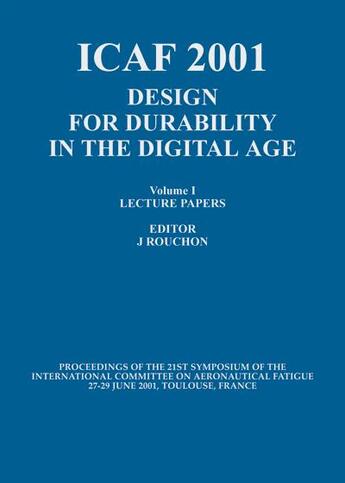 Couverture du livre « Icaf 2001 ; design for durability in the digital age » de  aux éditions Cepadues