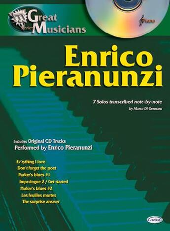 Couverture du livre « Enrico Pieranunzi » de Enrico Pieranunzi aux éditions Carisch Musicom