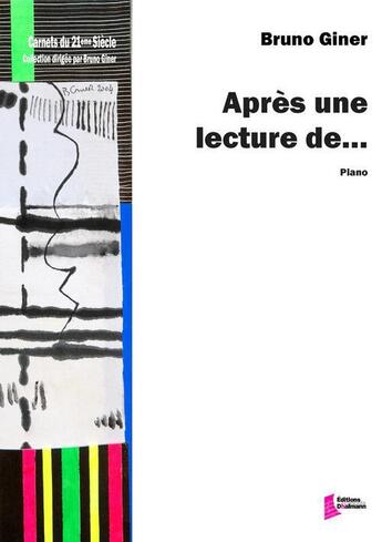 Couverture du livre « Après une lecture de... » de Giner Bruno aux éditions Francois Dhalmann