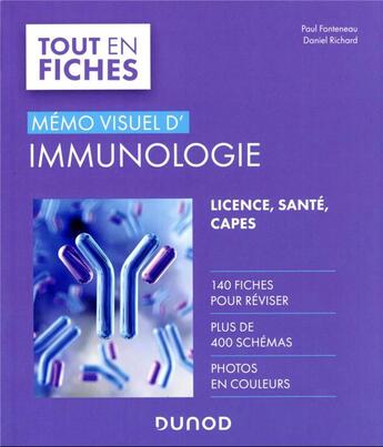 Couverture du livre « Mémo visuel d'immunologie » de Daniel Richard et Frederic Gros et Sylvie Fournel et Sophie Jung et Pauline Soulas-Sprauel et Samuel Liegeois aux éditions Dunod