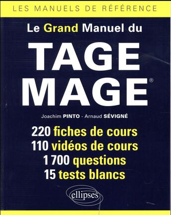 Couverture du livre « Le grand manuel du tage mage » de Pinto/Sevigne aux éditions Ellipses