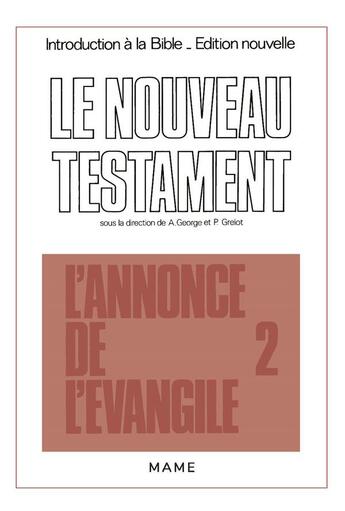 Couverture du livre « Annonce de l'evangile » de Leon/Dufour aux éditions Mame