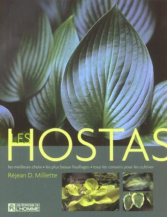 Couverture du livre « Hostas » de Rejean D. Millette aux éditions Editions De L'homme