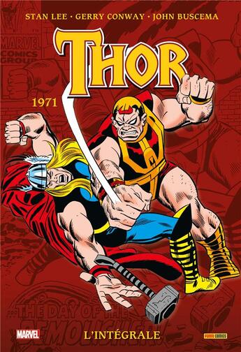 Couverture du livre « Thor : Intégrale vol.13 : 1971 » de John Buscema et Stan Lee et Gerry Conway aux éditions Panini