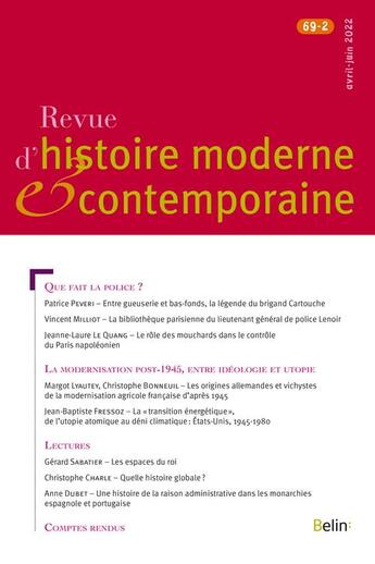 Couverture du livre « Rhmec 69-2 » de  aux éditions Belin