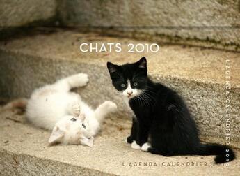Couverture du livre « Agenda calendrier chats 2010 » de  aux éditions Hugo Image
