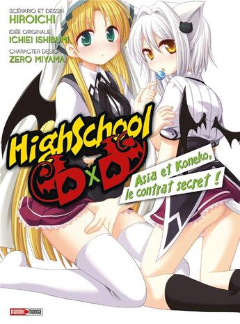 Couverture du livre « High school DxD : Asia et Koneco, le contrat secret ! » de Zero Miyama et Ichiei Ishibumi et Hiroichi aux éditions Panini