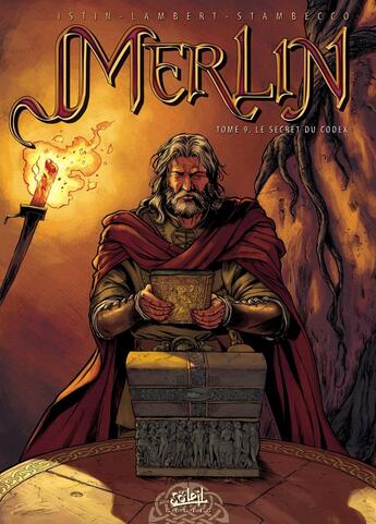 Couverture du livre « Merlin Tome 9 : le secret du codex » de Jean-Luc Istin et Stambecco et Eric Lambert aux éditions Soleil