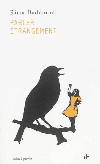 Couverture du livre « Parler etrangement » de Baddoura Ritta aux éditions L'arbre A Paroles