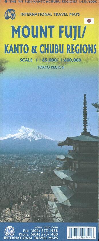 Couverture du livre « Mount fuji - kanto & chubu regions » de  aux éditions Itm