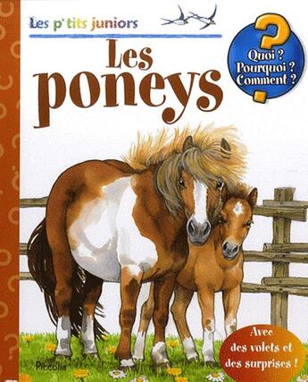 Couverture du livre « Les p'tits juniors ; les poneys » de Piccolia aux éditions Piccolia