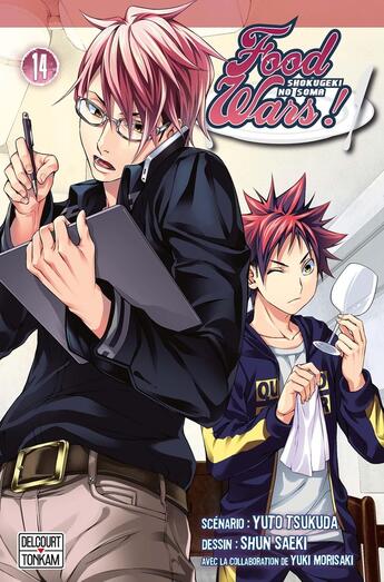 Couverture du livre « Food wars ! Tome 14 » de Yuki Morisaki et Yuto Tsukuda et Shun Saeki aux éditions Delcourt