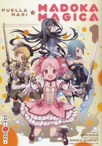 Couverture du livre « Puella magi - madoka magica t.1 » de Magica Quartet et Hanokage aux éditions Bamboo