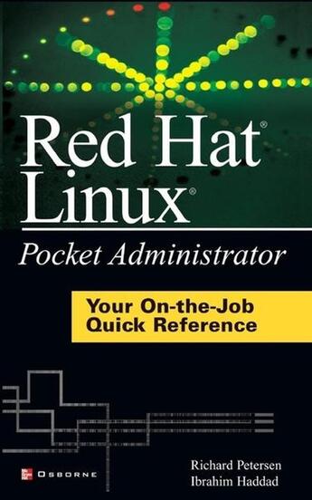 Couverture du livre « Red hat linux pocket administrator » de Petersen Richard aux éditions Mcgraw-hill Education