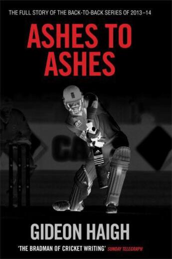 Couverture du livre « Ashes to Ashes » de Haigh Gideon aux éditions Simon And Schuster Uk