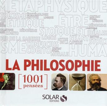 Couverture du livre « La philosophie ; 1001 pensées » de  aux éditions Solar