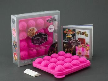 Couverture du livre « Cakes pops et sucettes ; coffret rose » de  aux éditions I2c