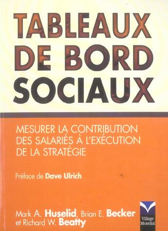 Couverture du livre « Tableaux de bord sociaux » de Huselid/Becker aux éditions Pearson