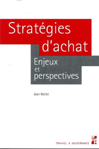 Couverture du livre « Strategies d'achat - enjeux et perspectives » de Jean Nollet aux éditions Pu De Provence