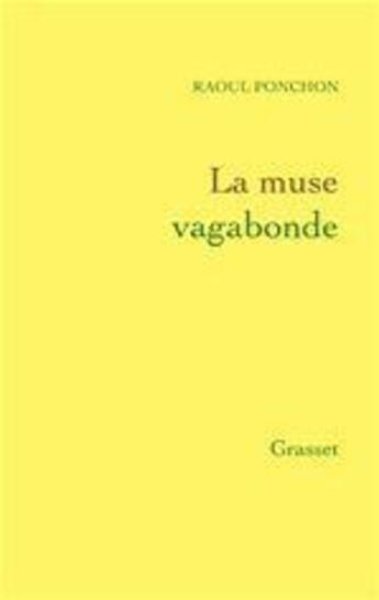 Couverture du livre « La muse vagabonde » de Raoul Ponchon aux éditions Grasset