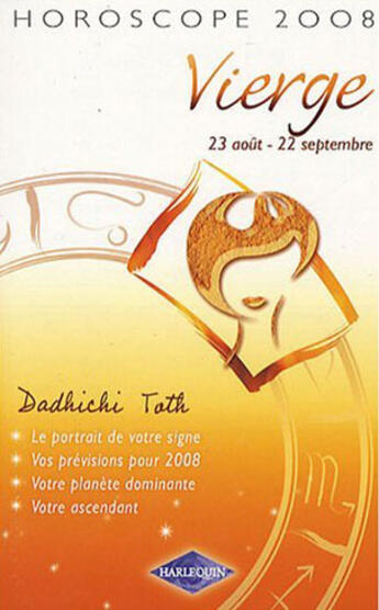 Couverture du livre « Vierge (édition 2008) » de Dadhichi Toth aux éditions Harlequin
