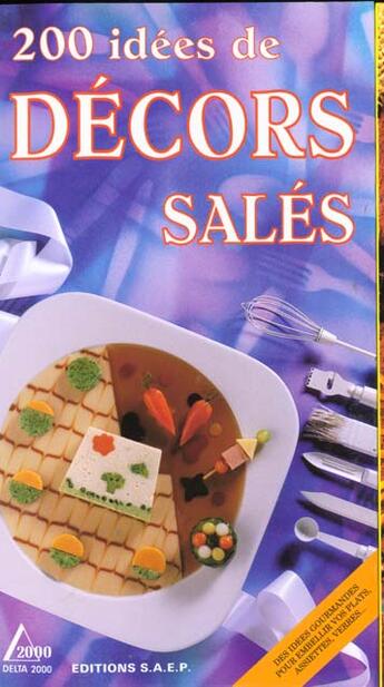 Couverture du livre « Decors sales » de  aux éditions Saep