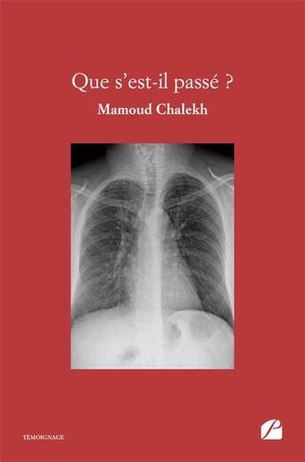 Couverture du livre « Que s'est-il passé ? » de Mamoud Chalekh aux éditions Editions Du Panthéon