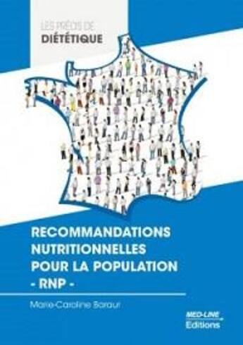 Couverture du livre « Recommandations nutritionnelles pour la population-rnp- » de Baraut M-C. aux éditions Med-line