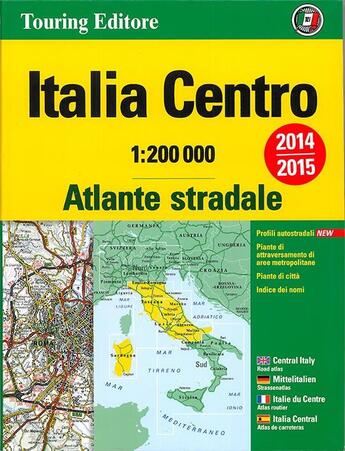 Couverture du livre « **atlas routier italie centre » de  aux éditions Tci