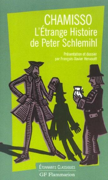 Couverture du livre « L'etrange histoire de peter von schlemihl » de Chamisso aux éditions Flammarion